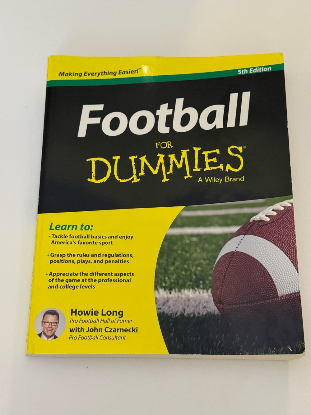 Football for Dummies 5th ed. Paperback - book Howie Long